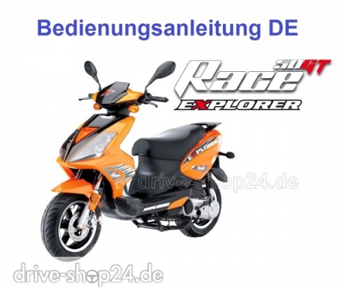 Bedienungsanleitung Scheckheft f�r Generic EXPLORER Race GT 50 S/W KOPIERT auf DIN-A4