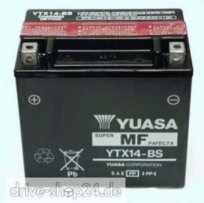 YTX14-BS 12V / 12Ah  YUASA Batterie