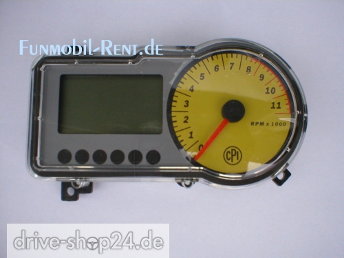 CPI GTR 50 FL Race TACHO KOMPLETT Tachometer Digitaltacho *
