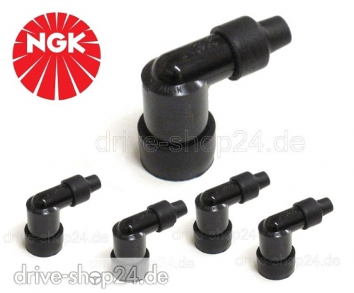 5x LZFH Z�NDKERZENSTECKER NGK 8710 nicht entst�rt 90� grad