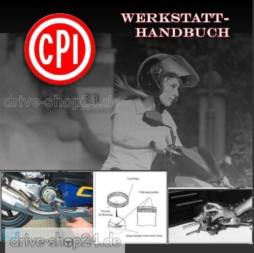 Werkstatt-Handbuch Reparaturanleitung f�r CPI Aragon u. Formula S/W KOPIERT auf DIN-A4