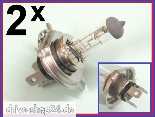 2x H4 Lampe-Birne Gl�hlampe Gl�hbirne 12V 35/35W PX43T HS1