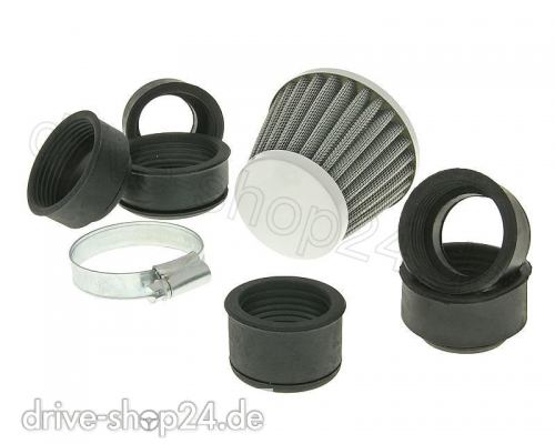 SPORTLUFTFILTER Power-Sport-Luftfilter mit Adapter f�r 28-50mm