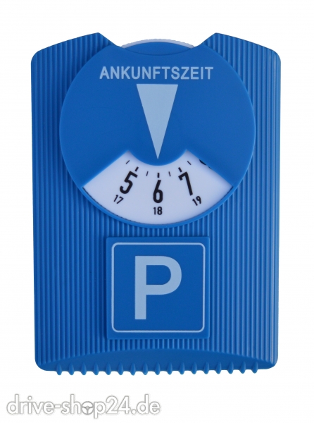 Parkscheibe Eiskratzer mit Reifenprofilmesser und Einkaufswagenchips von MOTO YILDI