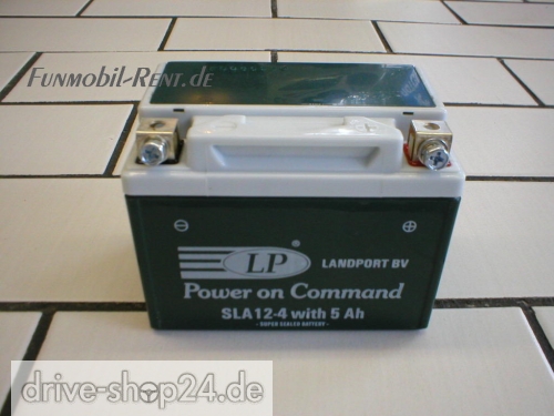 SLA12-4 mit 5Ah 12V LANDPORT Gel-System Batterie