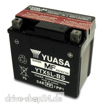 YTX5L-BS 12V / 4Ah  YUASA Batterie