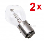 2x Bilux Lampe Birne Gl�hlampe Gl�hbirne 12V 35/35W Ba20d