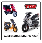Werkstatt-Handbuch Reparaturanleitung f�r TGB Roller 50ccm Bullet, Tapo, Express S/W KOPIERT auf DIN-A4