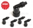 5x LZFH Z�NDKERZENSTECKER NGK 8710 nicht entst�rt 90� grad