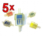 5x Benzinfilter � 6-7 mm f�r Roller, Scooter, Pocket Bike, Motorrad, Quad, ATV